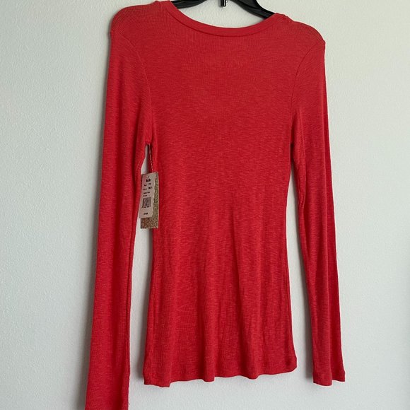 NWT - Burnt Orange Derek Heart Long-Sleeved Shirt - Picture 8 of 8